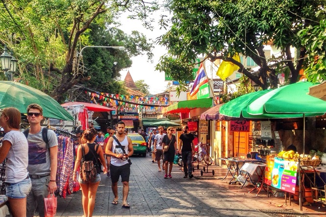 Soi Rambuttri Step Away from Khao San onto the Sunnier Side of the Street