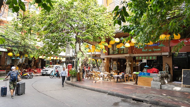 Soi Rambuttri Step Away from Khao San onto the Sunnier Side of the Street