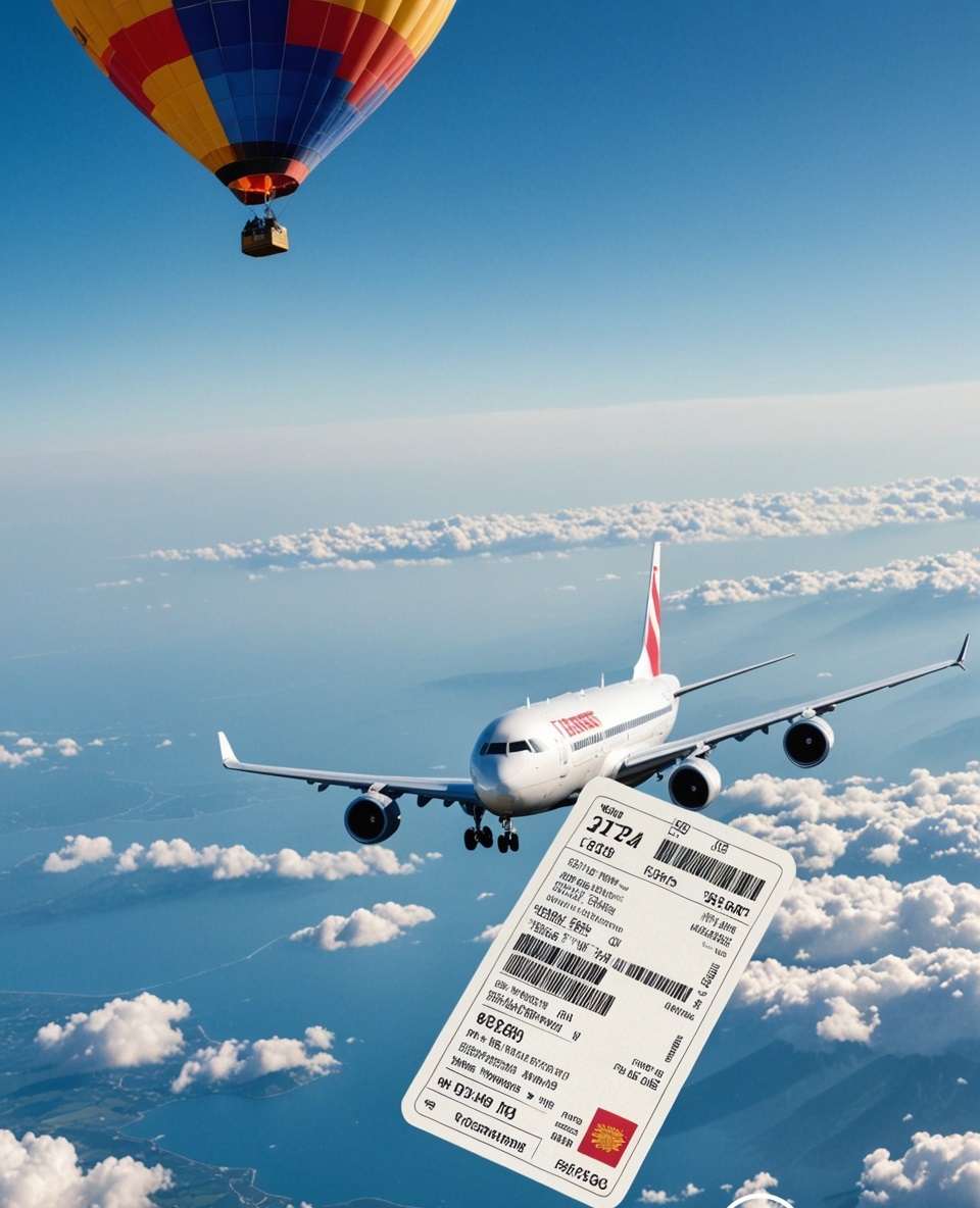 Creative tourism advertising: air tickets 