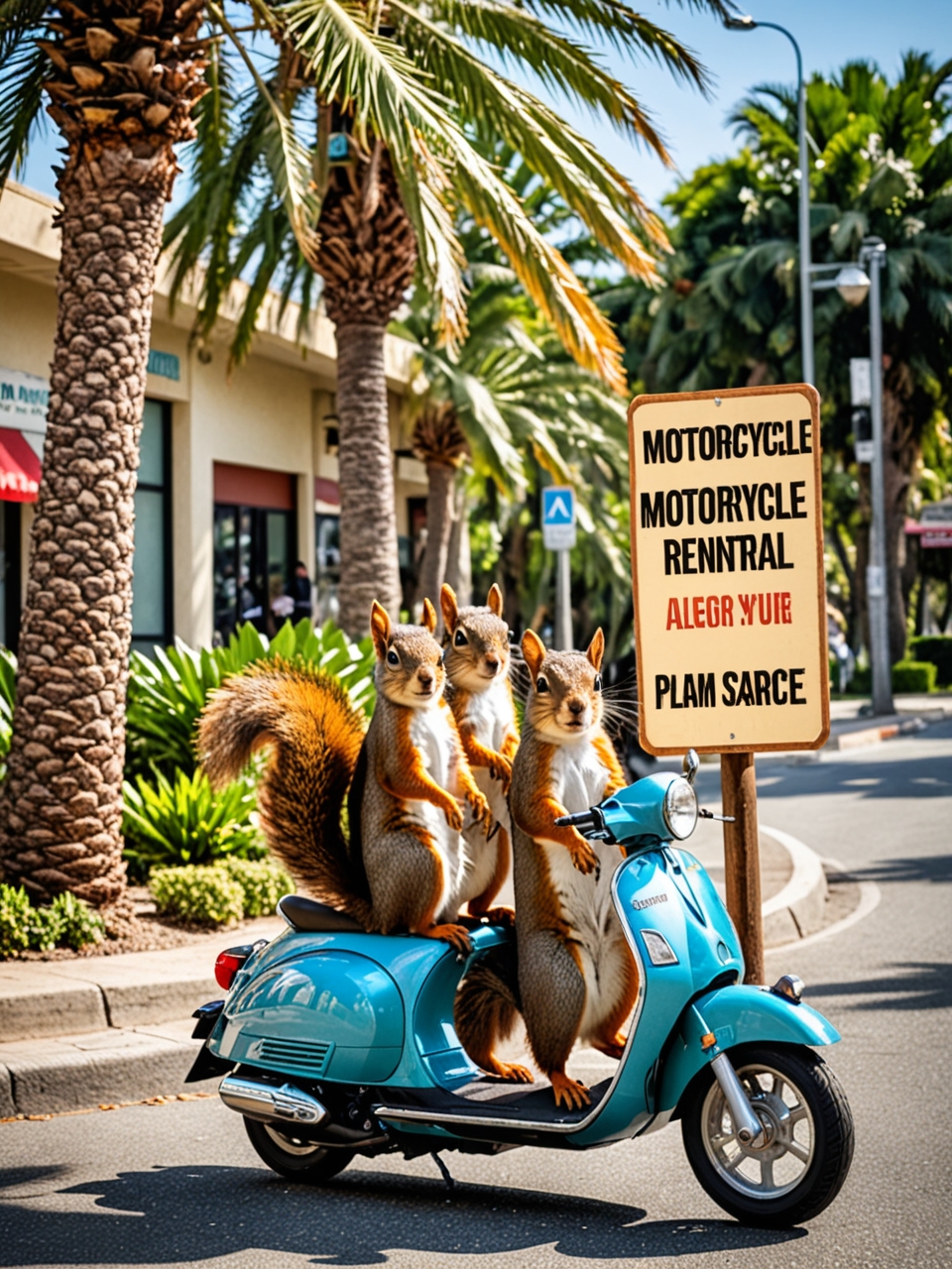 Creative tourism advertising: booking motorcycles, scooters, ATVs and bicycles.