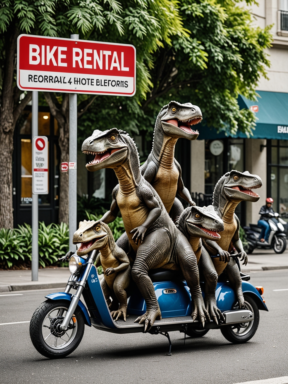 Creative tourism advertising: booking motorcycles, scooters, ATVs and bicycles.