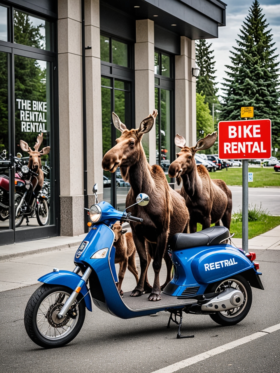 Creative tourism advertising: booking motorcycles, scooters, ATVs and bicycles.