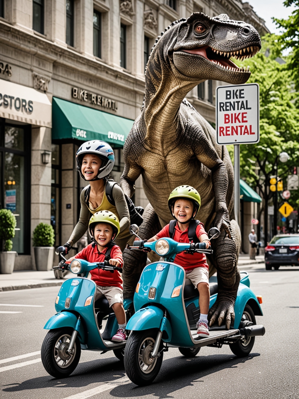  Pubblicità turistica creativa: prenotazione di moto, scooter, ATV e biciclette.