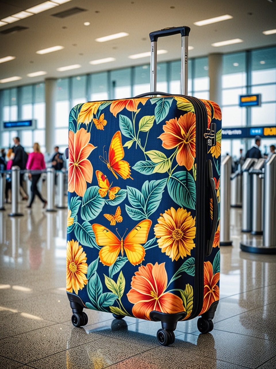 innovative advertising in tourism: unique designs on luggage 