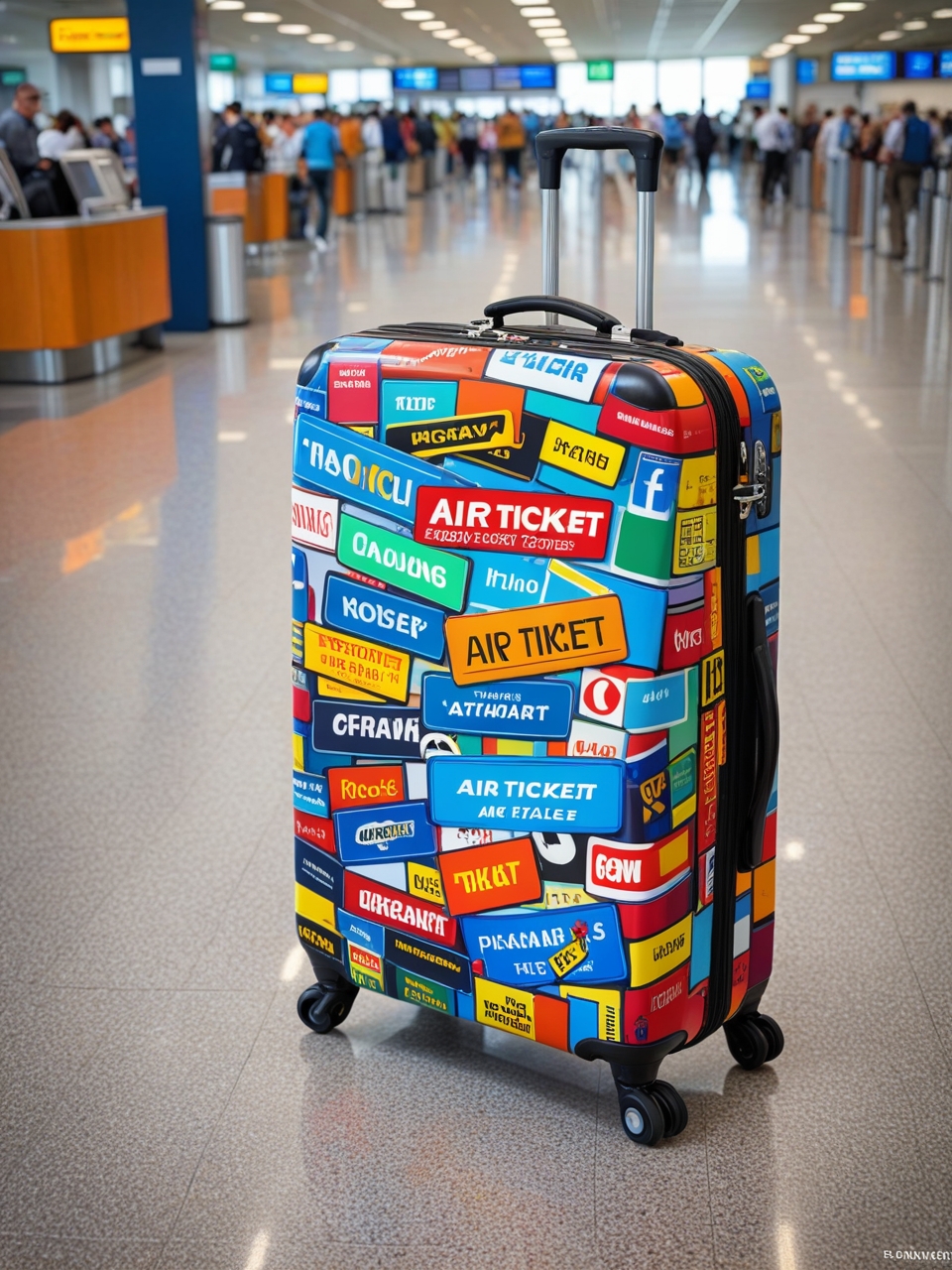 Creative tourism advertising: suitcase, bag, luggage