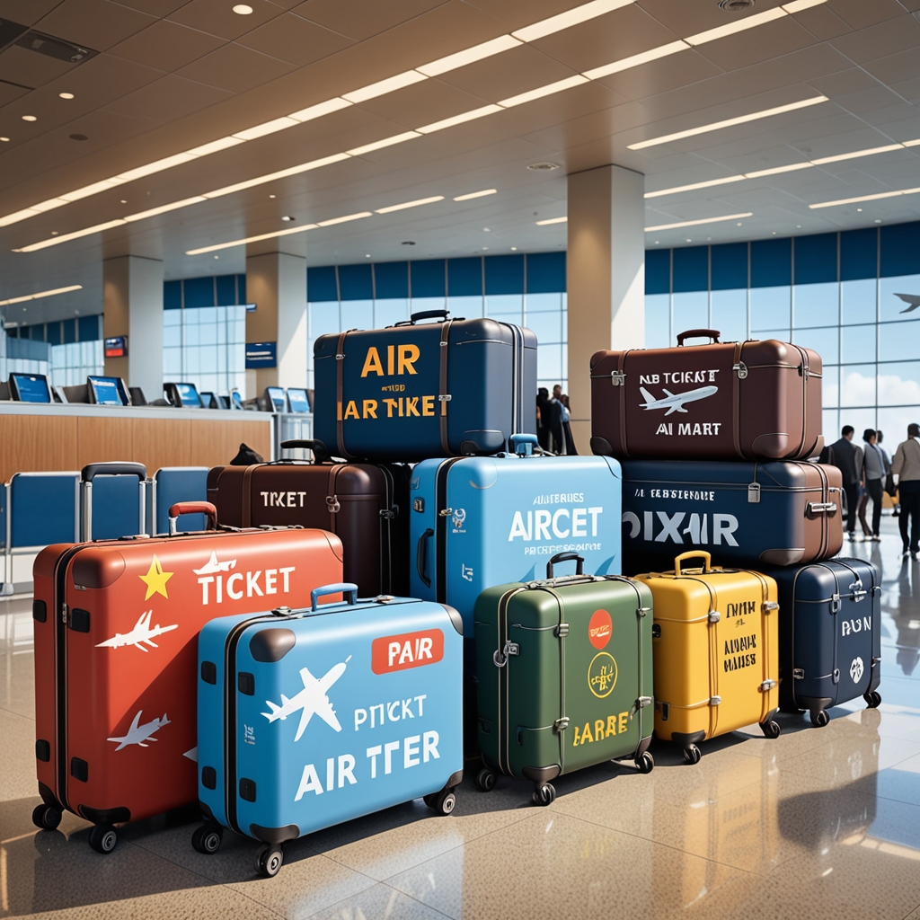 Creative approach to travel advertising: suitcases, bags, travel accessories