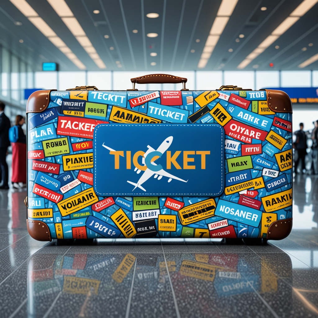 Creative approach to travel advertising: suitcases, bags, travel accessories