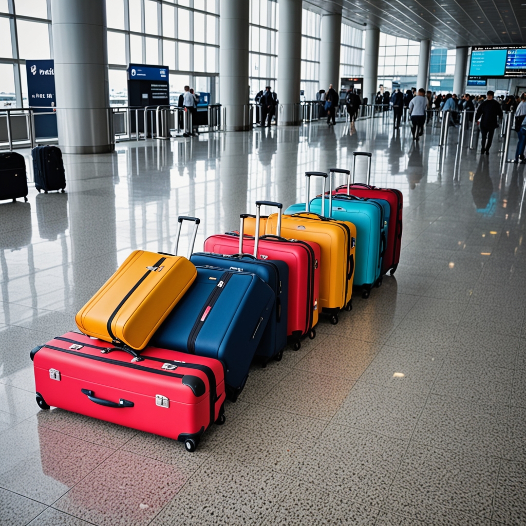 Creative approach to travel advertising: suitcases, bags, travel accessories