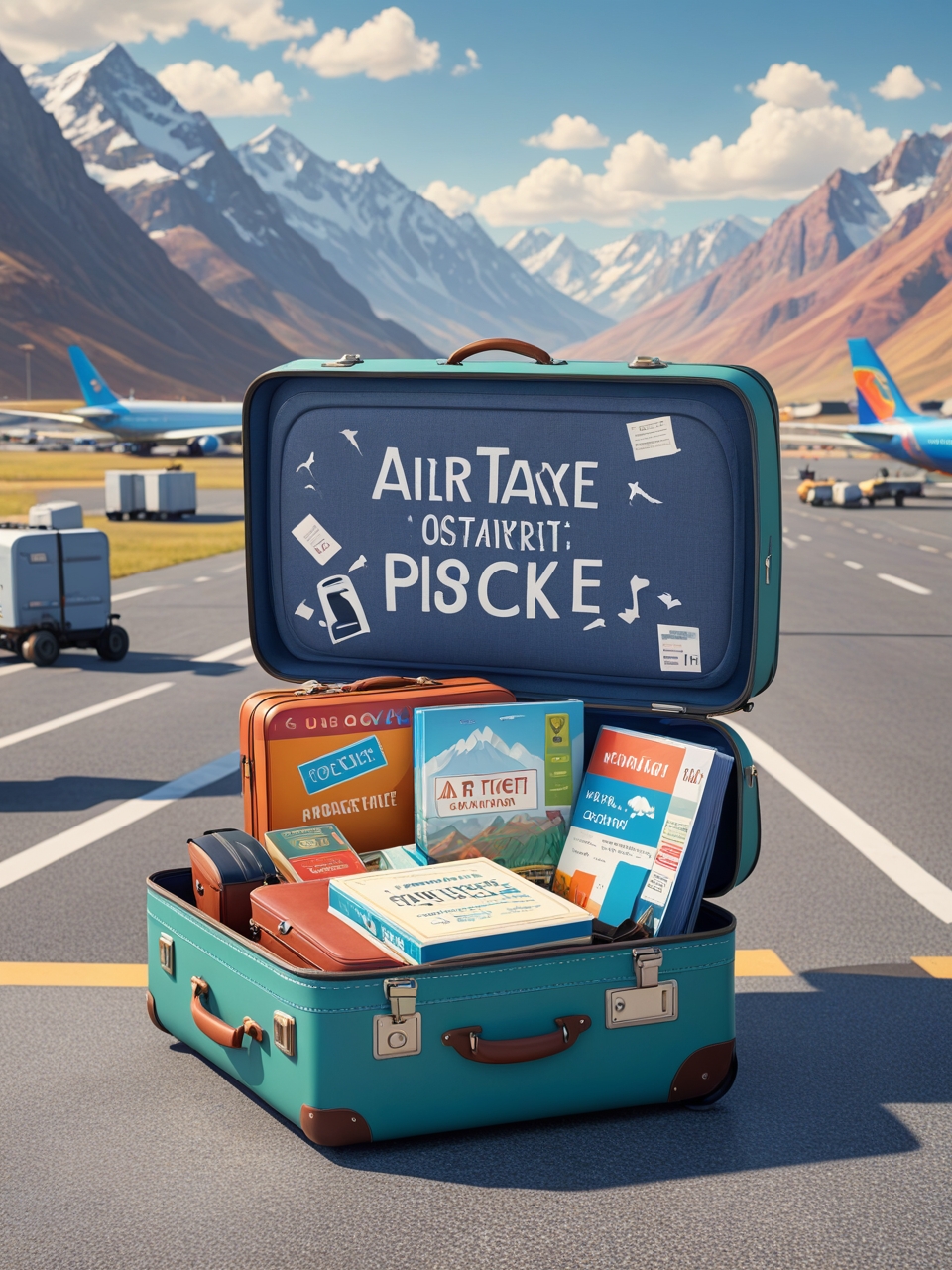 Advertising for travelers: creative ideas with suitcases and bags