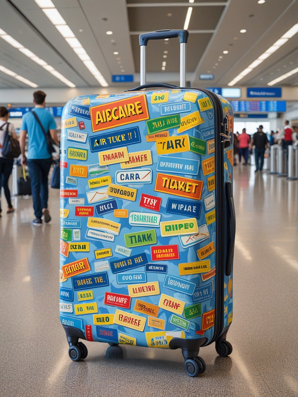 Advertising for travelers: creative ideas with suitcases and bags