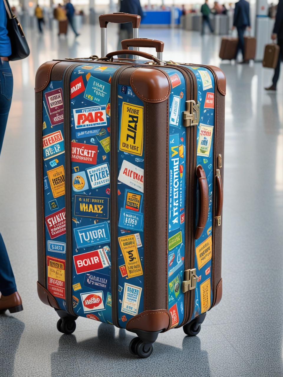 Advertising for travelers: creative ideas with suitcases and bags