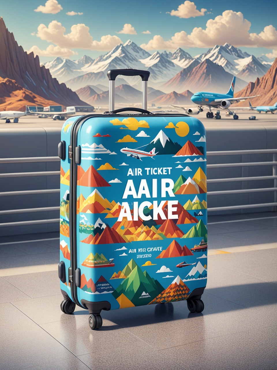 Creative advertising solutions in tourism: bags and suitcases