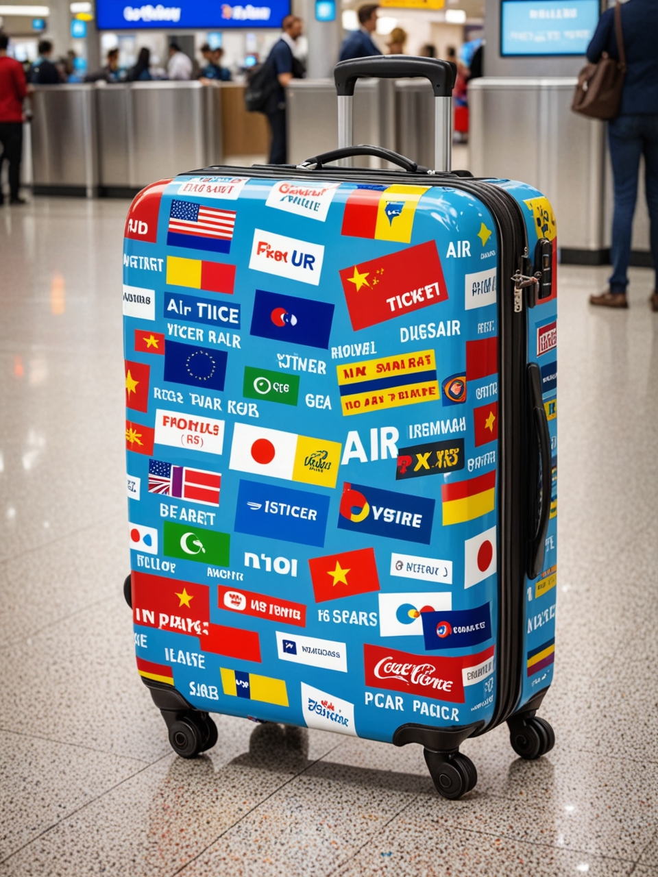 Creative advertising solutions in tourism: bags and suitcases