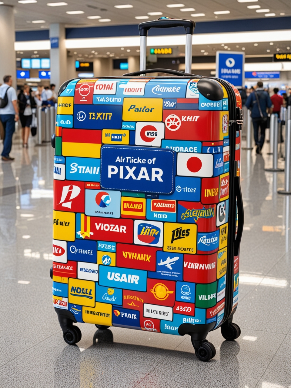 Creative advertising solutions in tourism: bags and suitcases