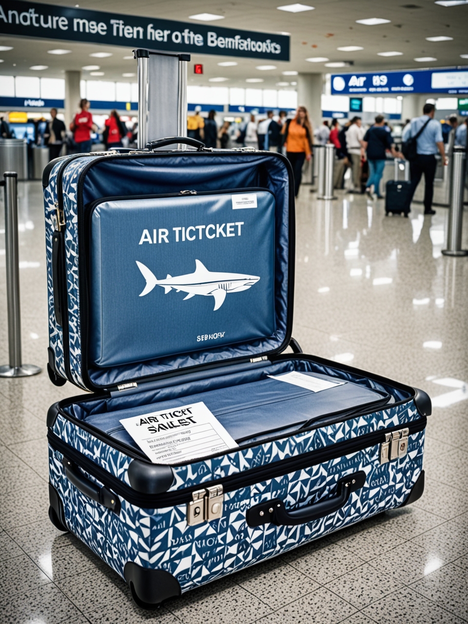 Creative advertising solutions in tourism: bags and suitcases