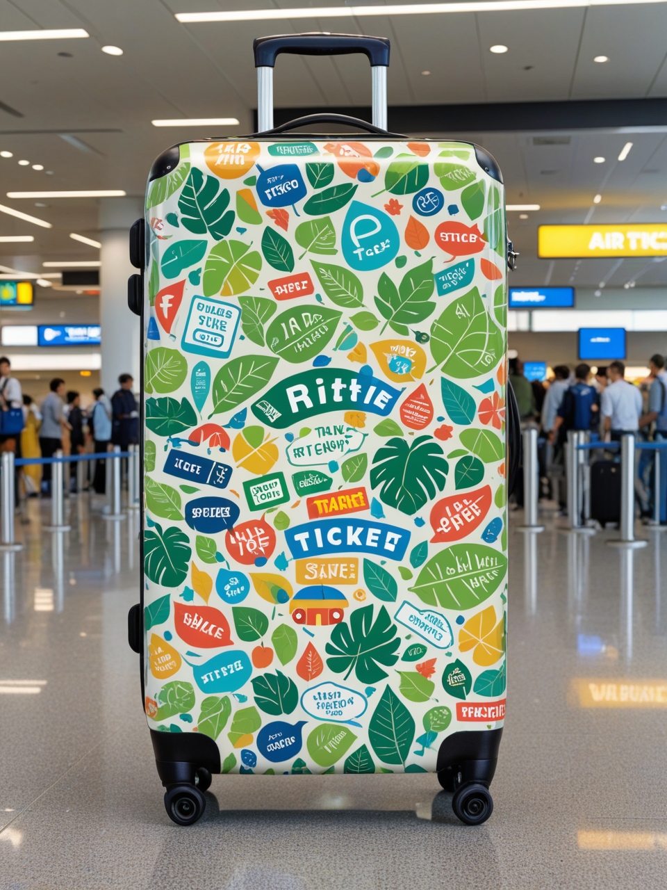 Creative advertising solutions in tourism: bags and suitcases