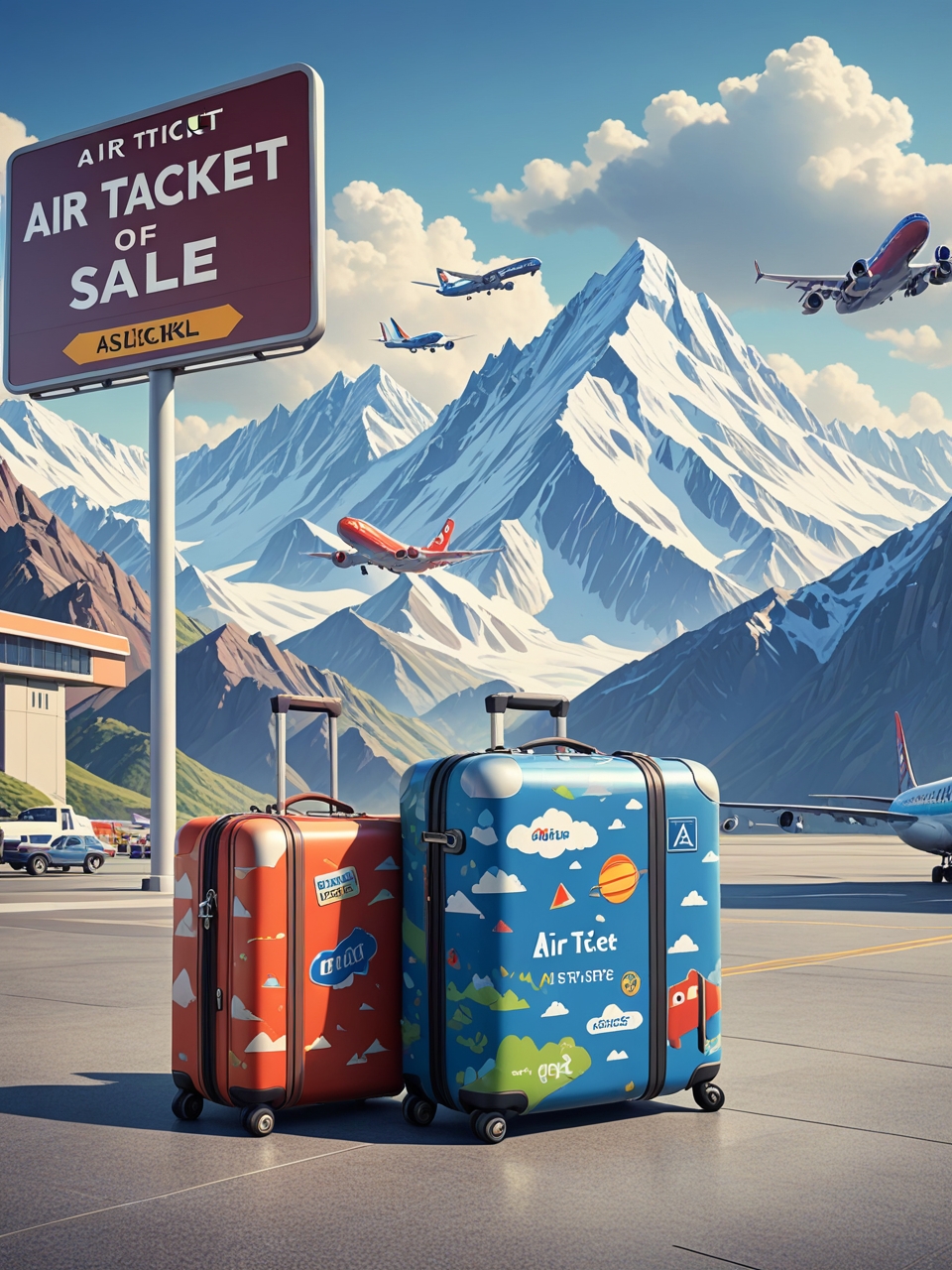 Travel advertising ideas: luggage and suitcases