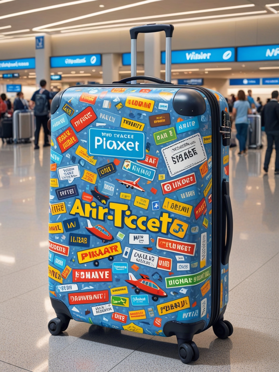 Creative advertising in tourism: luggage, suitcases and backpacks