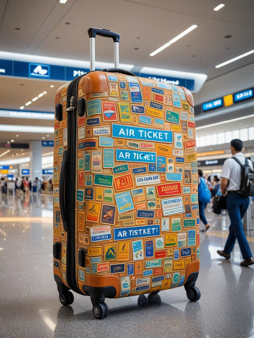 Creative advertising in tourism: luggage, suitcases and backpacks