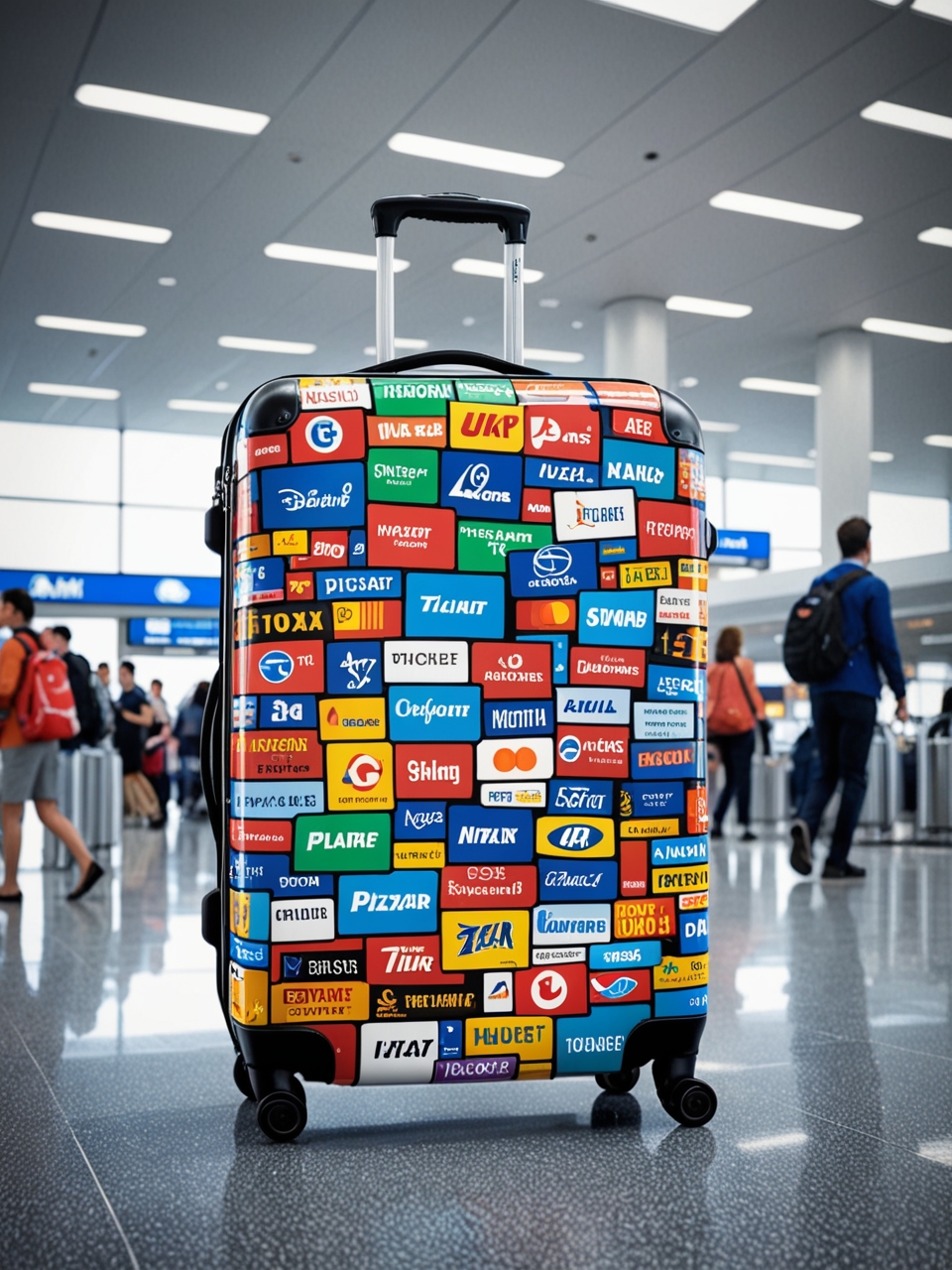 Creative advertising concepts for tourism: suitcase and backpack