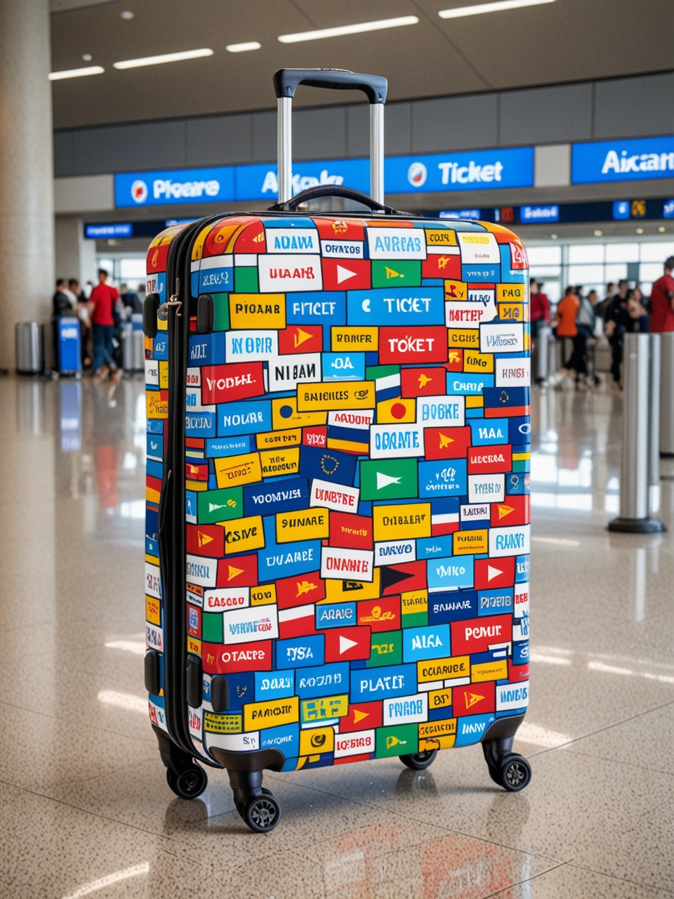 Creative advertising concepts for tourism: suitcase and backpack