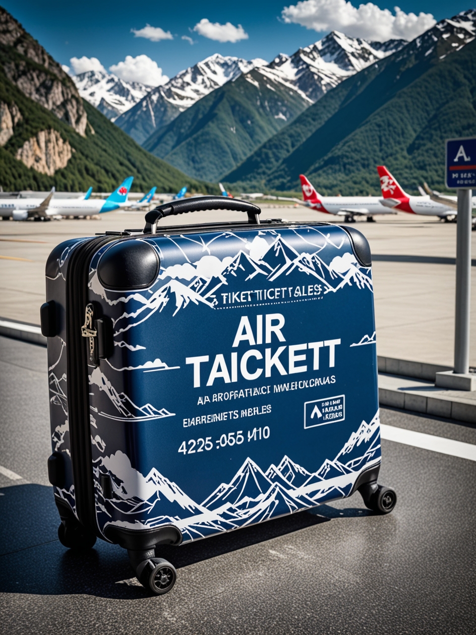 Creative advertising concepts for tourism: suitcase and backpack