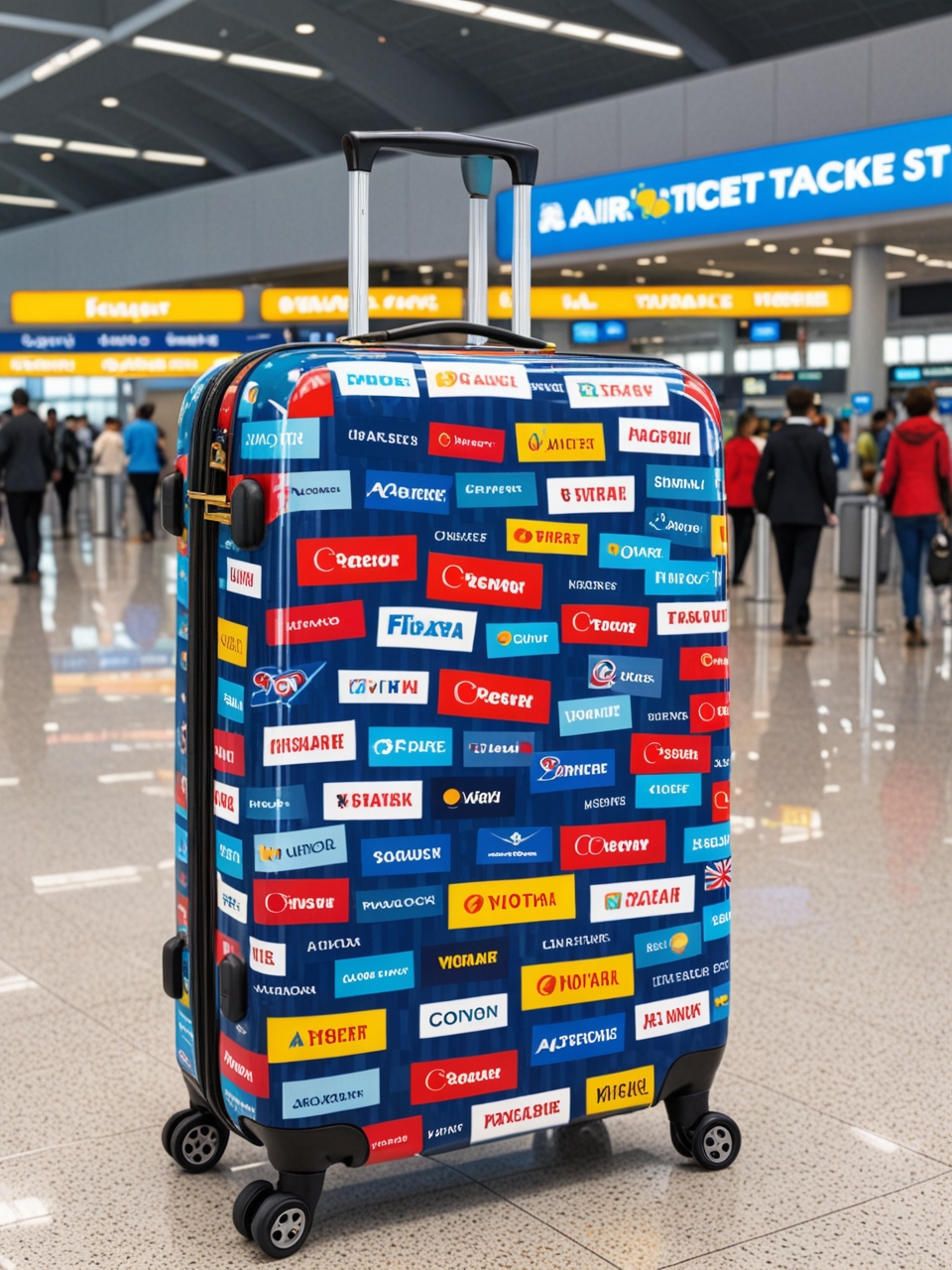 Creative advertising concepts for tourism: suitcase and backpack