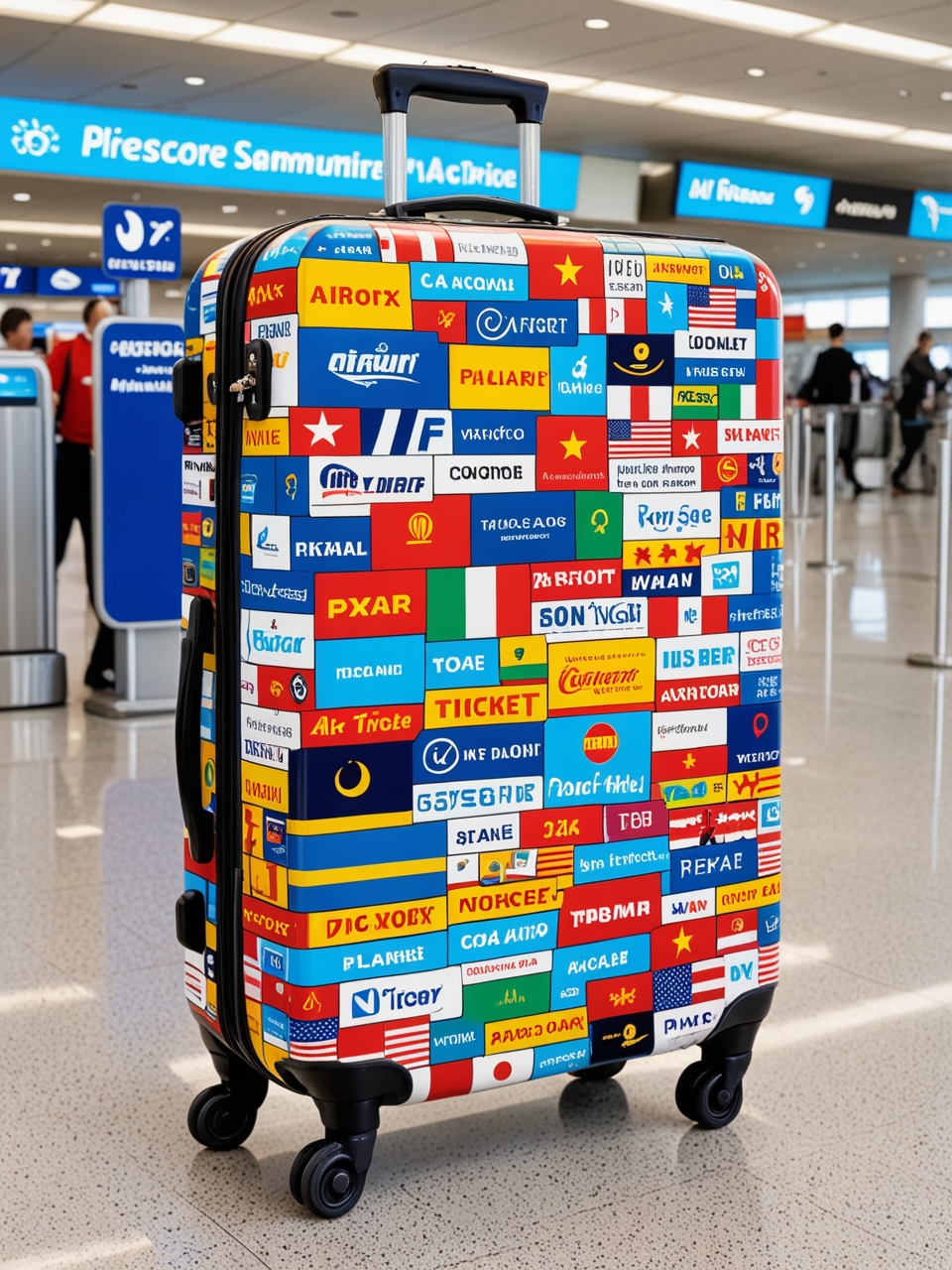 Creative advertising concepts for tourism: suitcase and backpack