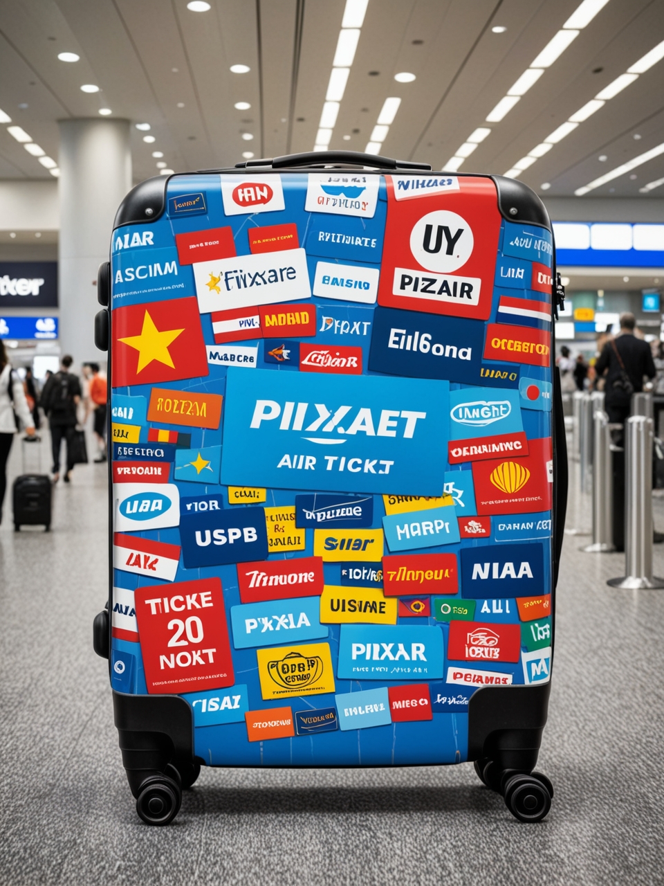 Creative advertising concepts for tourism: suitcase and backpack