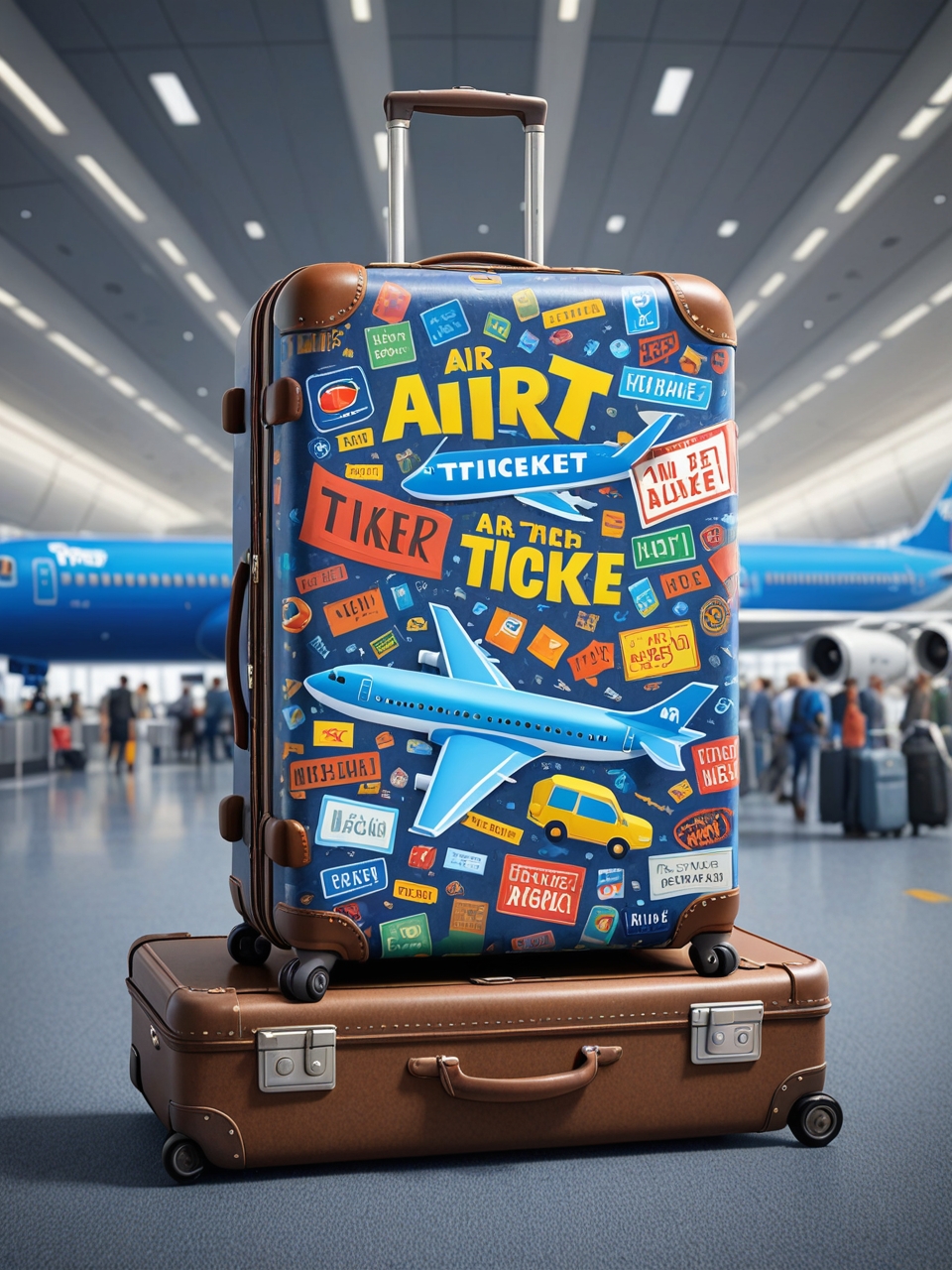 Creative advertising concepts for tourism: suitcase and backpack