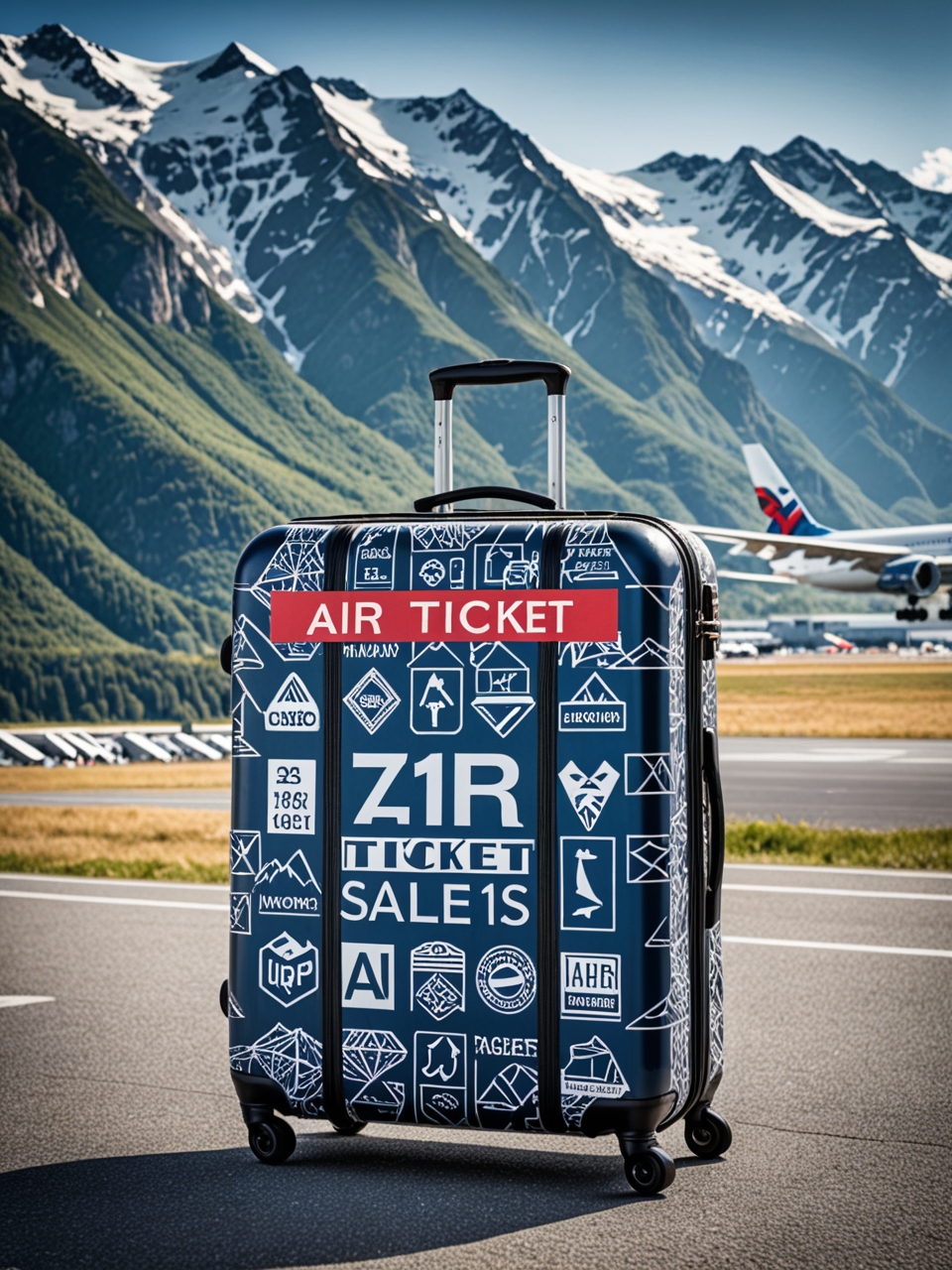 Creative advertising concepts for tourism: suitcase and backpack